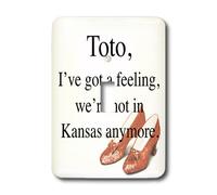 3dRose lsp_112261_1 Toto, I'Ve Got A Feeling, We'Re Not In Kansas Anymore. El mago de Oz Interruptor de palanca único