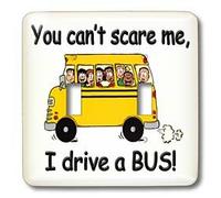 3dRose Lsp_157372_2 You Cant Scare Me I Drive a Bus. Bus Driver. Motor de autobús escolar. Interruptor doble