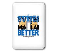 3dRose lsp_16633_1 Nurses Make It All Better - Interruptor de palanca, color azul
