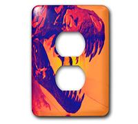 3dRose lsp_16731_6 Tyrannosaurus Rex de The Cretic 2 - Cubierta para enchufes