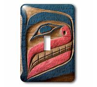 3dRose lsp_210281_1 Use, Washington, Poulsbo Native Carving by Kiana Lodge Tribe Single Toggle Switch