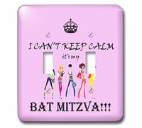 3dRose lsp_210354_2 I Cant Keep Calm Its My Bat Mitzvah. Rosa. Dicho. - Interruptor de doble palanca