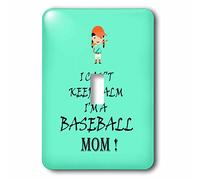 3dRose lsp_210357_1 I Cant Keep Calm Im A Baseball Mom. Turquois. Saying. - Interruptor de palanca simple