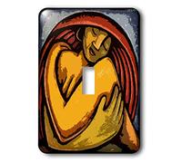 3dRose Lsp_21131_1 The Art Of Loving Yourself Cutout Woman Love Colorful Moon Interruptor individual