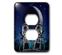 3dRose lsp_23044_6 Angels Among Us - Tapa de salida de 2 enchufes