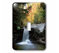 3dRose LSP_231205_1 EE. UU., New Hampshire, White Mountains, Autumn Colors and Waterfall Toggle Switch,