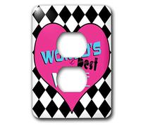 3dRose lsp_25411_6 Worlds Best Wife 2 enchufe cubierta de salida