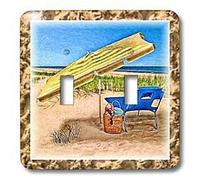 3dRose lsp_25856_2 Relax at The Beach - Interruptor doble