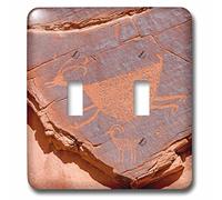 3dRose LSP_260354_2 Petroglifos at Suns Eye, Monument Valley Navajo Tribal Park, Utah Toggle Switch, Mixto