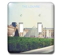 3dRose lsp_28365_2 Louvre in Paris - Interruptor de doble palanca