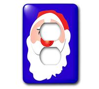 3dRose lsp_31335_6 Cute Cartoon Santa Claus Kris Kringle For The Christmas Spirit Outlet Cover Multicolor