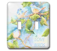 3dRose lsp_33283_2 Love Birds - Interruptor de palanca, multicolor