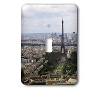 3dRose lsp_38358_1 - Interruptor de palanca de pie, altura sobre el resto de la enorme ciudad de París