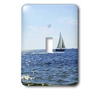 3dRose LSP_39050_1 3 velas en mares brillantes interruptor de palanca