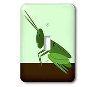 3dRose lsp_44884_1 Adorable Saltamontes en verde interruptor de palanca