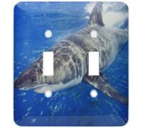 3dRose LSP_46321_2 Shark, Carcharodon carcharias, también conocido puntero y muerte blanca. Interruptor de palanca de México