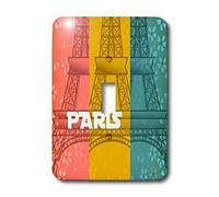 3dRose LSP_54450_1"Paris in Spring Floral-Romantic-France-Cities-Art-Ssingle interruptor de palanca