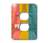 3dRose LSP_54450_6 Paris in Spring Floral Outlet Cover