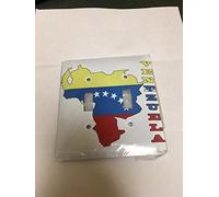 3dRose lsp_58714_2 Bandera de Venezuela en el mapa de esquemas y letras de Venezuela Interruptor de Doble Toggle