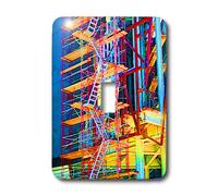 3dRose lsp_59685_1 A mira de construcción para un nuevo hotel en Las Vegas en colores neón vibrantes