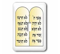 3dRose LSP_62086_1 Interruptor de palanca único de los 10 mandamientos