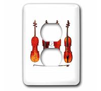 3dRose lsp_62210_6 "The Great Stradivarius Violins" - Cubierta para enchufes (2 unidades), multicolor
