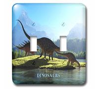 3dRose lsp_62326_2 When Dinosaurs Roamed The Earth Interruptor de palanca doble