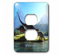 3dRose LSP_62326_6 When Dinosaurs Roamed The Earth Plug Outlet Cover Cover