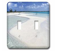 3dRose lsp_70027_2 Beach of Half Moon Bay, Turks and CaicosCA46 NWH0001 Nik Wheeler interruptor de doble palanca
