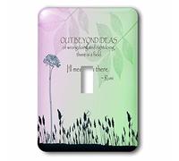 3dRose lsp_79325_1 Out Beyond Ideas Rumi Quotes Inspirational Art Interruptor de palanca único