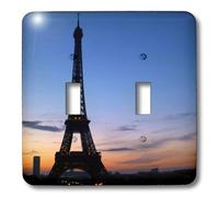 3dRose lsp_81593_2 Torre Eiffel Plaza Trocadero París Francia Eu09 Pka1217 Per Karlsson Interruptor de doble palanca