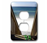 3dRose lsp_87275_6 Sandalias de playa, Fort Walton Beach, Florida Us01 Fvi0006 Franklin Viola 2 enchufe cubierta