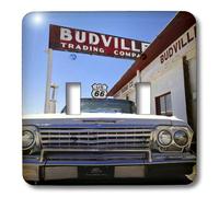 3dRose lsp_92715_2 Budville New Mexico United States Route 66 Us32 Jmr0800 Julien Mcroberts - Interruptor doble