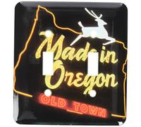 3dRose lsp_93478_2 USa, Oregon, Portland Made In Oregon Sign Us38 Bja0187 Jaynes Gallery Interruptor de doble palanca