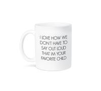 3drose mug_184191_1 me encanta cmo no tenemos que decir en voz alta soy tu taza de cermica de nio favorito 11 onzas