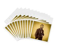 3dRose Tarjetas de felicitación - Estados Unidos Presidente de la Guerra Civil General Ulysses S. Grant Vintage - 6 por 6 pulgadas, juego de 12 (gc_269995_2)