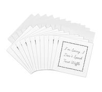 3dRose Tarjetas de felicitación - Image of Im Sorry I Don't Speak Twat Waffle - 6 por 6 pulgadas, juego de 12 (gc_312670_2)