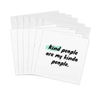 3dRose Tarjetas de felicitación - Image of Kind People Are My Kinda People - 6 por 6 pulgadas, juego de 6 (gc_310915_1)