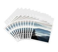 3dRose Tarjetas de felicitación - Montaña que se eleva por encima de la niebla de la mañana, Great Smoky Mountains NP, Tennessee - 6 por 6 pulgadas, juego de 12 (gc_279438_2)