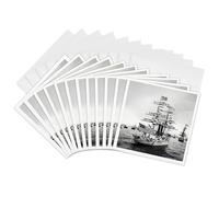 3dRose Tarjetas de felicitación - USS Boston Manning Her Yards 1889 Vintage American Naval History - 6 por 6 pulgadas, juego de 12 (gc_269909_2)