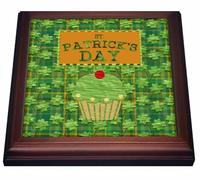 3dRose trv_280571_1 - Salvamanteles con Azulejos, cerámica, Color marrón