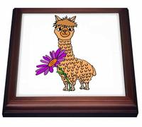 3dRose trv_288111_1 - Salvamanteles con Azulejos, cerámica, Color marrón