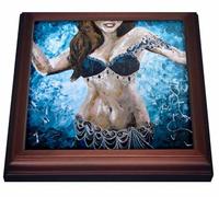 3dRose trv_291493_1 - Salvamanteles con Azulejos, cerámica, Color marrón