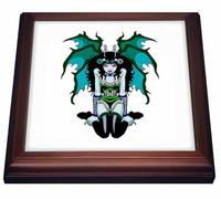 3dRose trv_293774_1 - Salvamanteles con Azulejos, cerámica, Color marrón