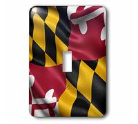 3dRose US State Flag of Maryland Waving in The Wind Interruptor de Palanca único, Varios Colores