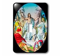 3dRose Vintage Bible The All Powerful Jesus Christ Magic Lantern Slide Interruptor de Palanca único, Multicolor