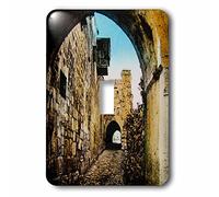 3dRose Vintage Biblical Archeology Within The Walls Jerusalem Magic Lantern Interruptor de Palanca único, Multicolor