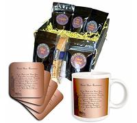 3dRose We The People Statue of Liberty US Constitution Vintage Art - Cesta de regalo de café (cgb_79100_1)