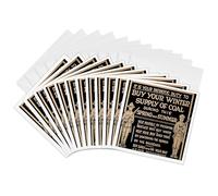 3dRose World War I Vintage Buy Your Winter Supply of Coal 3 gc_16260_2 - Tarjeta de felicitación (6 x 6 pulgadas, 12 unidades)