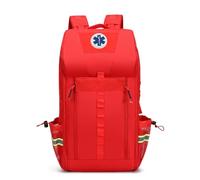3DTengkit Mochila de emergencia vacía, Bolsa de primeros auxilios grande, Mochila de rescate para bomberos Búsqueda y RescueTools, Para el hogar y el trabajo, senderismo, campamento. (Rojo)